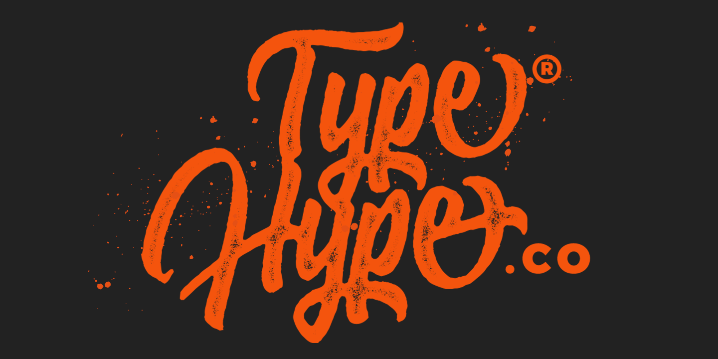 Beispiel einer Hoodson-Schriftart #8